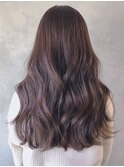 ココアグレージュロング_アースカラーくびれヘア_ba377671
