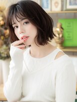 カバーヘア ブリス 戸田公園西口店(COVER HAIR bliss)&nbsp;大人ガーリー斜めバング小顔くびれミディa戸田公園20代30代40代