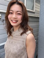 エレマルヤマ(ele maruyama)&nbsp;コテ巻き風　パーマ　_HORI