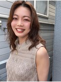 コテ巻き風 パーマ _HORI