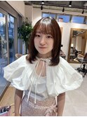 【ADORE横浜】髪質改善ストレートパーマ×ミディアムレイヤー