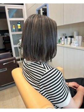 ジャックアンドニコフロムロダン(JACK&NiCO fromRODAN) 【Jack&Nico】切りっぱなしボブ/白髪ぼかしハイライト