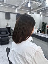 エンディアリング 東銀座(Endearing)&nbsp;黒髪/グレーベージュ/レイヤーロング/前髪パーマ/銀座/東銀座