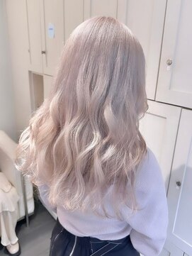 ベレーザ 渋谷(BELEZA) 5709グレーベージュハイライトグラデーションカラー韓国波巻き
