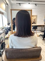 小森谷,切りっぱなしボブ,エアリーロング,美髪,ピンクブラウンg5