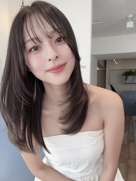 コート 表参道(Cote) Cote 美髪/オリーブベージュ/セミディ//カットレイヤー