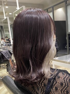 銀座ラボ 千葉店(LA BO) イヤリングカラー×ラベンダーグレージュ