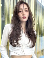 シティ(CITY)&nbsp;韓国風レイヤーカット ザクザクレイヤー ストレートヘア 黒髪