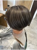 白髪ぼかしハイライトカラー
