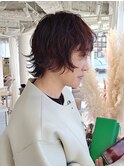ウルフパーマ×カシスカラー