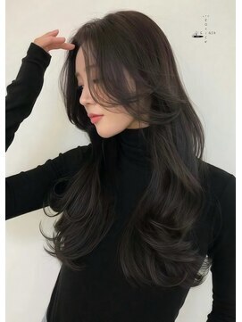 ヒール 銀座(heel) 小顔に見せるワンホン&韓国ヘア/顔周りレイヤーカット