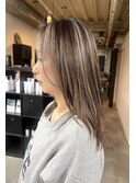 西区新町美容室★roots★白髪ぼかし★上品な大人ハイライト