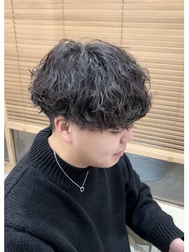 メンズギフト(men's GIFT) 刈り上げツーブロック波巻きスパイラルパーマメンズマッシュ