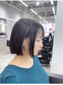 イメチェン矯正フルコース♪ ボブ透明感ダークグレーストレート