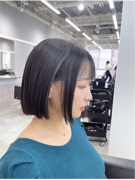 ジゼル 中津大分(GiseL) イメチェン矯正フルコース♪ ボブ透明感ダークグレーストレート