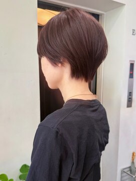 ヘア アンド スパ エジェリ プリム(hair&spa egerie prime) タイトショート/ピンクブラウン/20代◎30代◎40代