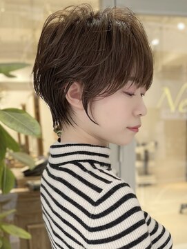 ヌリ 錦糸町(NuRI) グレージュブリーチなしショートカットショートパーマケアカラー