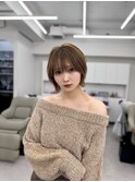 レイヤーボブ あごラインボブ