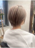 ショート×ナチュラルバレイヤージュ