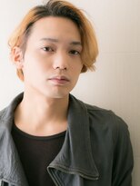 モッズヘア メン 新所沢店(mod's hair men)&nbsp;ハイトーンカラーかき上げカジュアルマッシュパーマ20代30代a1