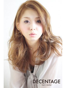 ディセンタージュ ヘアーメイク(DECENTAGE hair make) 外国人風ルーズウェーブ