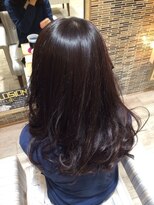 トリコ 都島店(trico)&nbsp;黒髪ダークアッシュゆるふわニュアンスカール♪【トリコ都島】