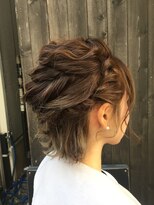 リゼル ユア 渋谷(RISEL YUA)&nbsp;ショートスタイルヘアアレンジ☆w/u岸野