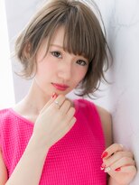 ローレン(LOREN)&nbsp;＊LOREN＊３Dカラーイルミナカラー グレージュ丸みショート