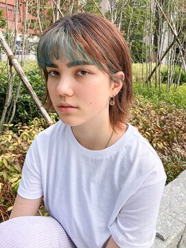 ヘアサロンエム 渋谷店(HAIR SALON M) クールショート/ボブルフ/ピンクベージュ/シルバーカラー