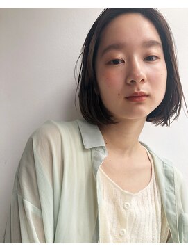 マザー(MOTHER) 抜け感ボブ×オリーブベージュ