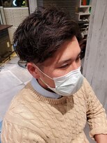 アクシー ヘアーアンドメイク(AXY HAIR&MAKE)&nbsp;アップバング/刈り上げツーブロック/スポーティーサイドパート