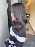 小顔レイヤー×ダークラベンダーピンク