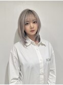 グレージュカラー/シルバー/レイヤーカット/10代20代30代