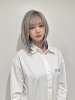 エアー 青山(AIR) グレージュカラー/シルバー/レイヤーカット/10代20代30代