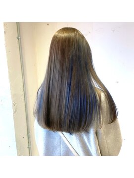 ナチュラル 渋谷店(Natural) ハイライト×推し色ブルー