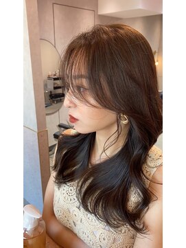 ルームバイシー 新宿(Loom. by Sea) 韓国風前髪×ショコラアッシュ【モテ・愛され/くびれヘア】