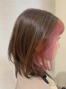 エムウィッシュ(M Wish) フェイスフレーミング/デザインカラー/ピンク/レイヤーカット