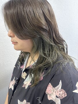 ジェナ(Jena) インナーカラー オリーブ