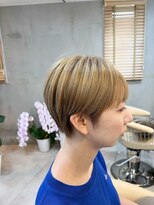 ロク 白楽(rocu)&nbsp;シースルーバング　ハイトーンショート