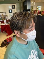 フリーダム ヘアー ザ ムー(Freedom Hair THE MOO)&nbsp;ハイライト×ニュアンスパーマ