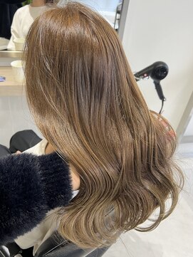 ヨロ 上野(YOLO) ハイライトカラーミルクティーベージュケアブリーチダブルカラー