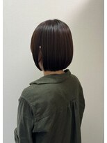 美容室 フォーリア Foglia あごラインボブ ナチュラルブラウン