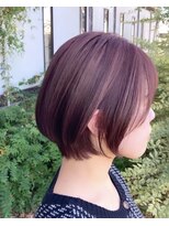 ルプラ ガーデン(le-pla garden)&nbsp;前下がりショートボブ#ピンクベージュ#ダブルカラー#豊橋#豊川