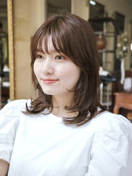 ビュートリアム265(BEAUTRIUM 265) ◆小顔ミディアムレイヤーカット/ブラウンカラー/マロンブラウン