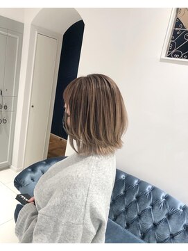 ルクール ヘアー プレジー(Le Coeur HAIR Plaisir) ミルクティーバレイヤージュ★白髪ぼかし★