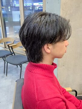 ヒート トウキョウ 目黒店(HEAT TOKYO) センターパートニュアンスパーマダウンパーマメンズ目黒