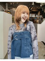 マーケット(MARKET)&nbsp;パールオレンジ　エンドカラー　裾カラー