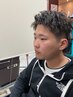 【SHUN限定】メンズカット+ツイストスパイラルパーマ 15,400→12,300