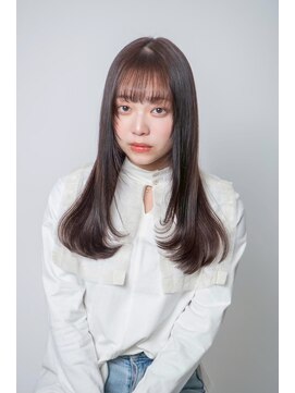 ルフュージュ バイ プロデュース 相模大野店(Refuge by Produce) チョコレートブラウン/レイヤーカット/ストレートロング