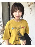 ショートボブハイライトレイヤーカットヘアセット髪質改善天文館